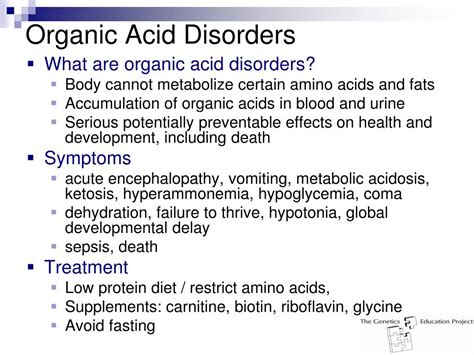 organic acid disorder in newborn